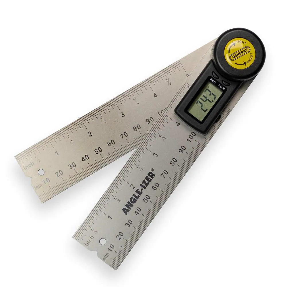 5" Digital Reversible Angle Finder with Lock Large LCD Protractor Measuring Tool