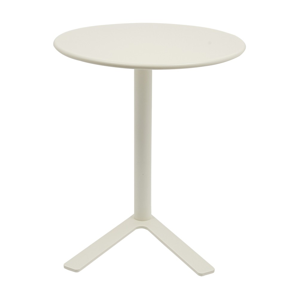 Side Table for Small Spaces, 48*56cm Couch End Table, 22in Height