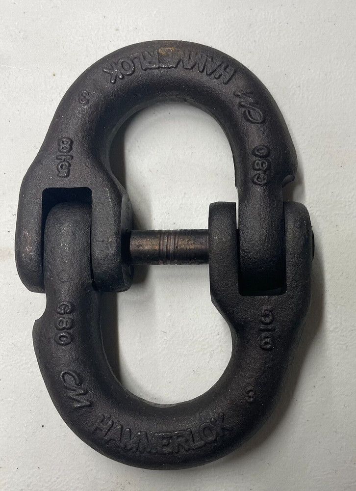 CM Hammerlok 5/8" Coupling Link Grade 80  **MISSING LOAD PIN RETAINER**