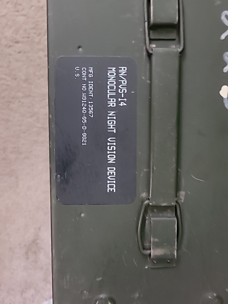 Surplus AN/PVS-14 Case US Military Issue Monocular Night Vision Device Case ONLY
