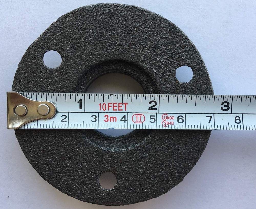 2Pack Inch Floor Flange Cast Iron Pipe Threaded Fitting 3/4 inch