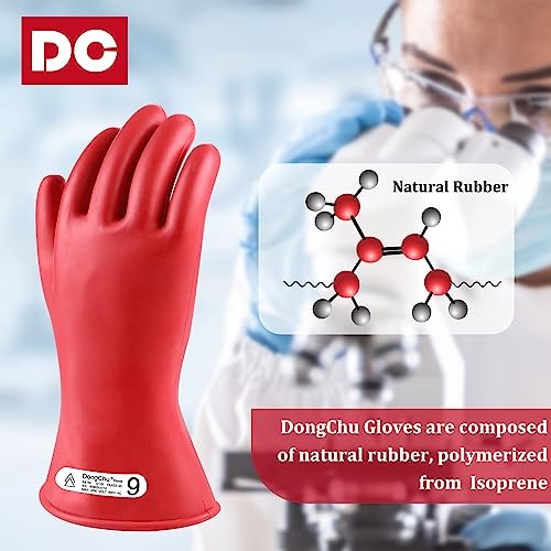 Natural Rubber Gloves - Class 00 Low Voltage Electrical Insulating Linesmen's