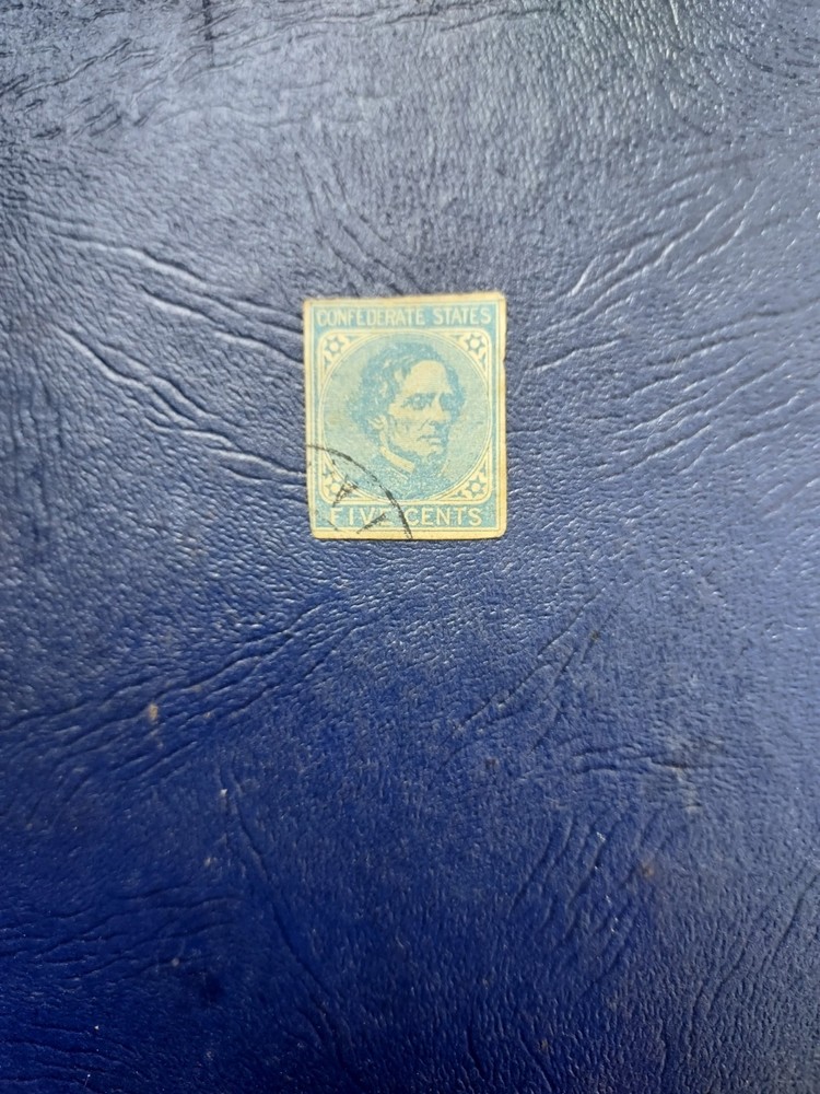 Jefferson Davis - Confederate States-5 Cent Stamp- Mint Hinged