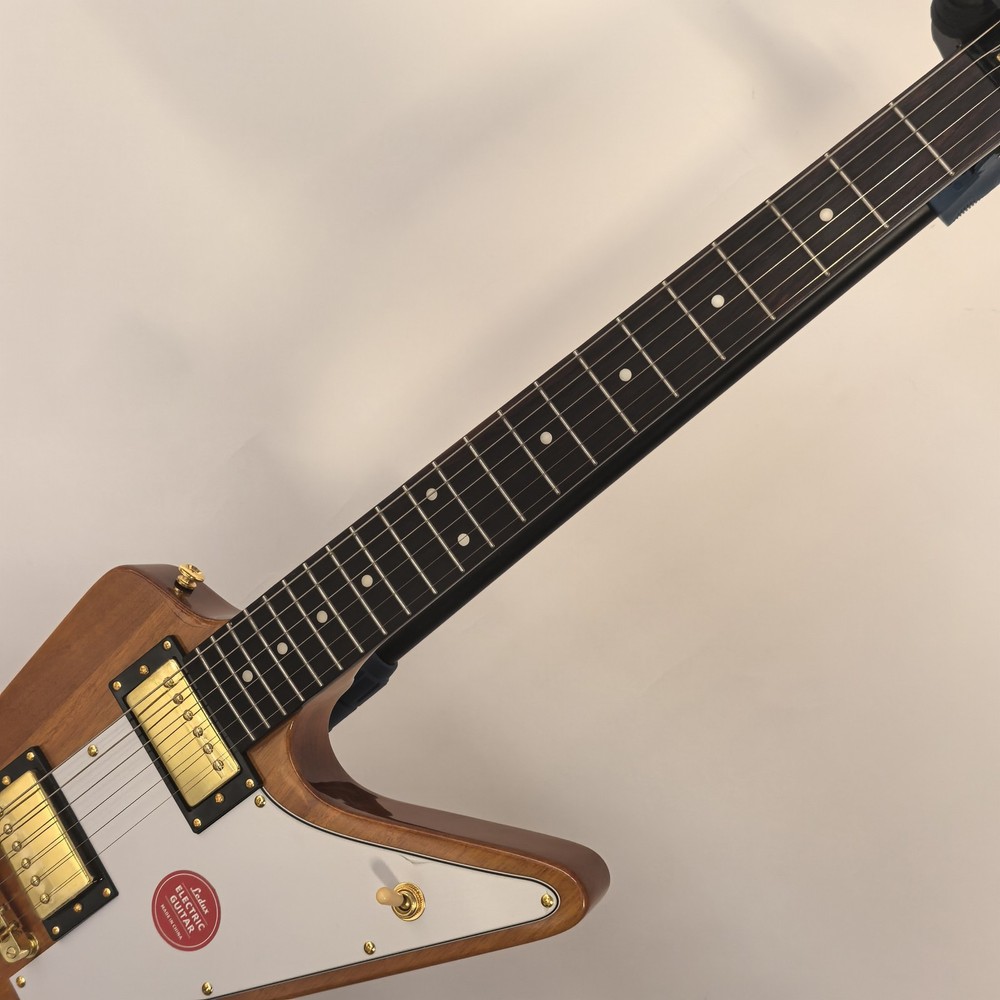 Handmade transparent Yellow 6 Strings E shape Electric Guitar Korina