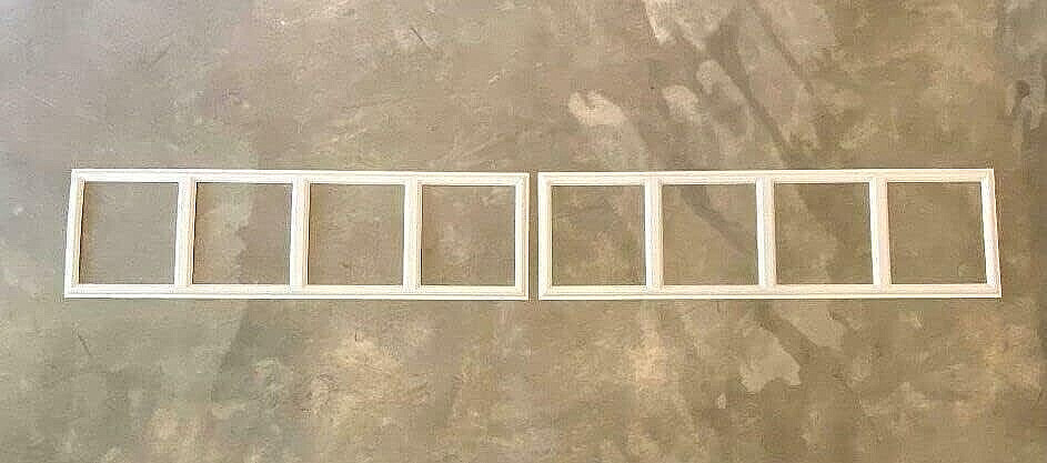 4 Amarr Thames Replacement Inserts for Long Panel AMARR Garage Doors White Thame