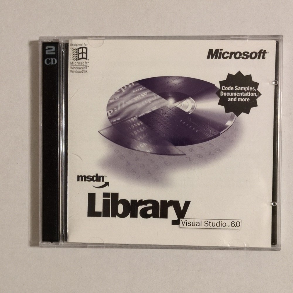 Microsoft MSDN Library Visual Studio 6.0 2-CD