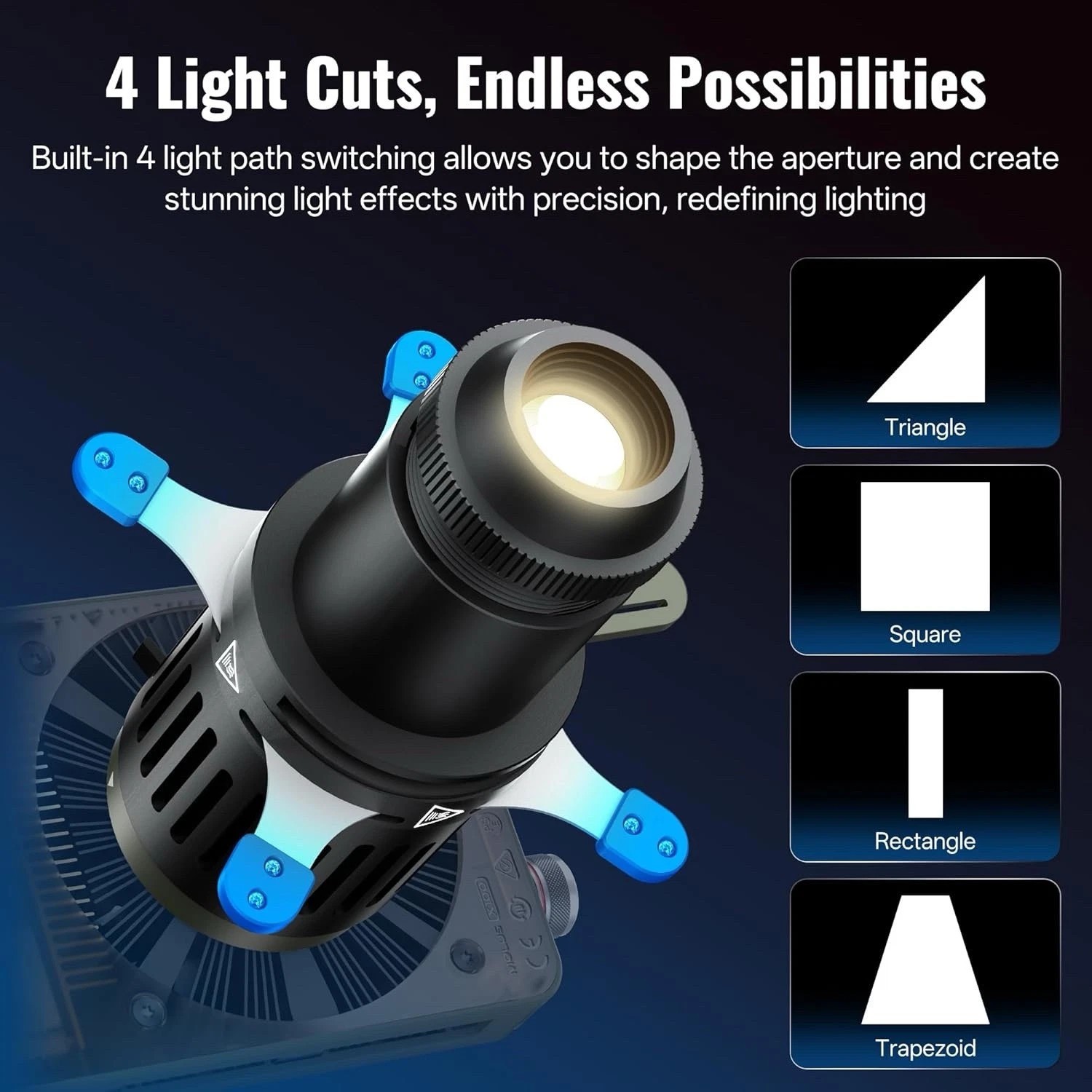 Optical Snoot Conical Mini Spotlight Photography for X100 RGB X60 CX100 G60 CX50
