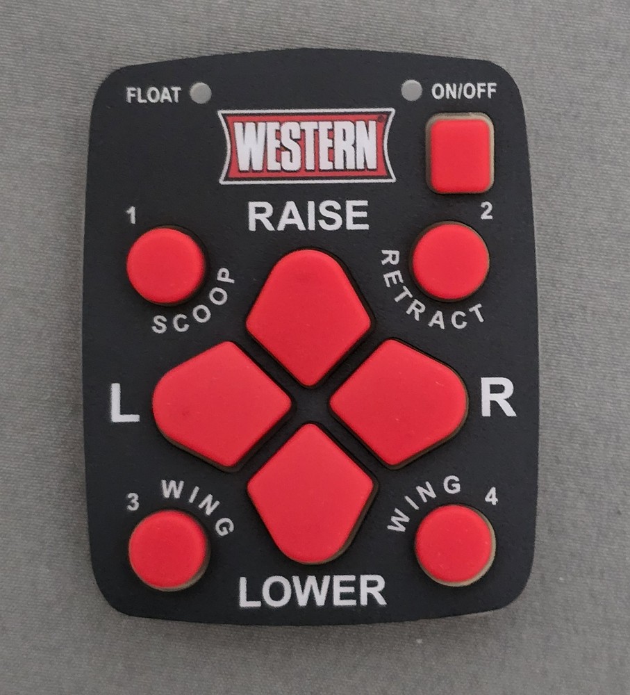 Western Plow Part # 96461 - 10-Pin 9 Button HandHeld Controller Keypad Assembly