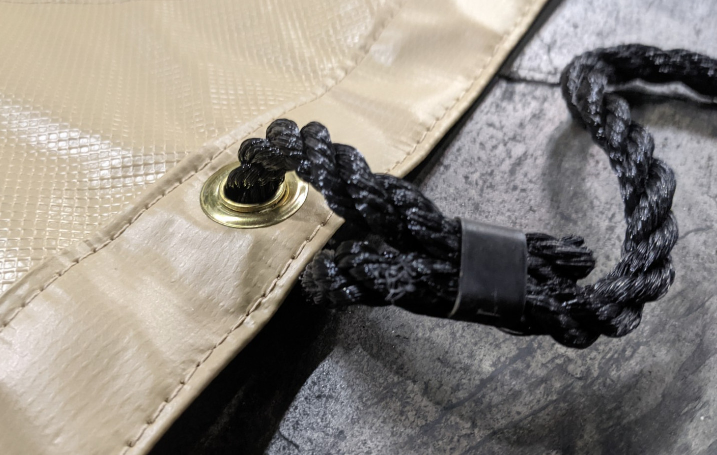 12’ x 17’ Tan Tarp Extreme Heavy Duty 16 Mil for Roof Boat Firewood Tent Cover