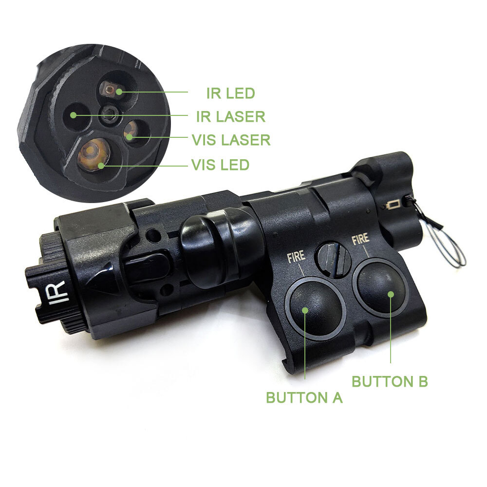 SOTAC Metal MAWL C1 Green IR Laser Sight/ IR Light /White LED Light Flashlight