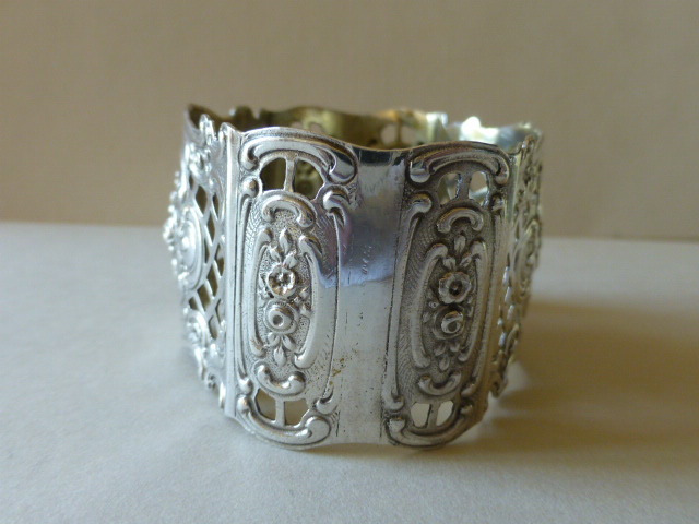 Gorgeous Open Work 800 German Silver Napkin Ring