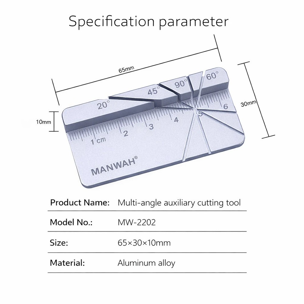 MANWAH Multi-Angle Cutting Jig for Angled Cuts Model Assembly Hobby Craft Tool