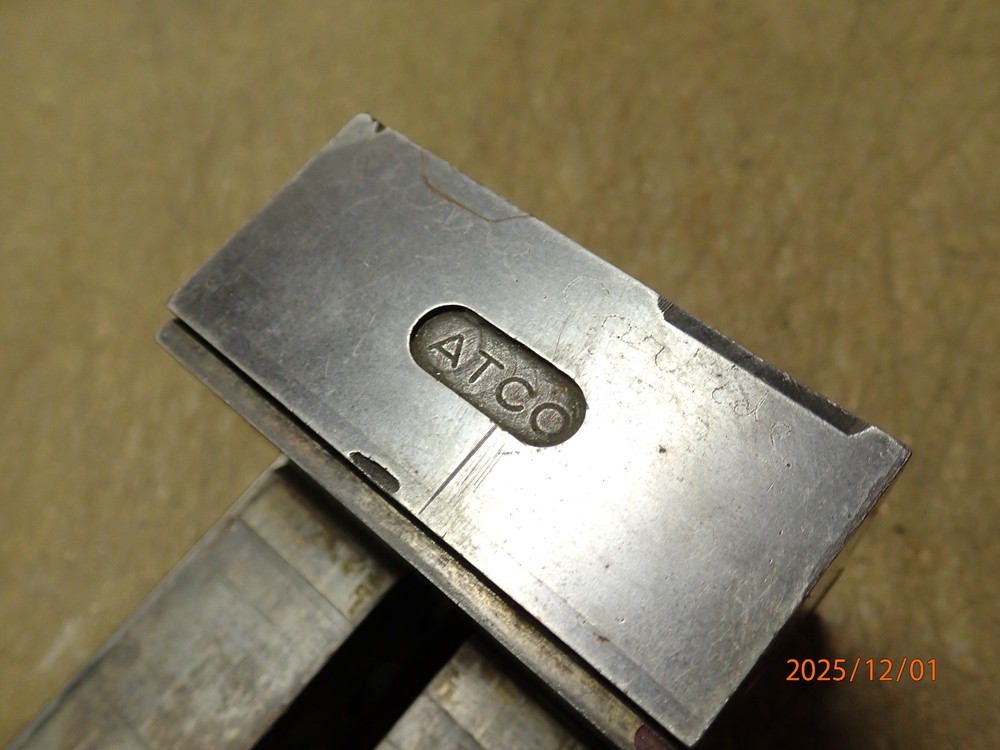 OLDER ATCO MACHINIST WORK HOLDING MACHINE VISE