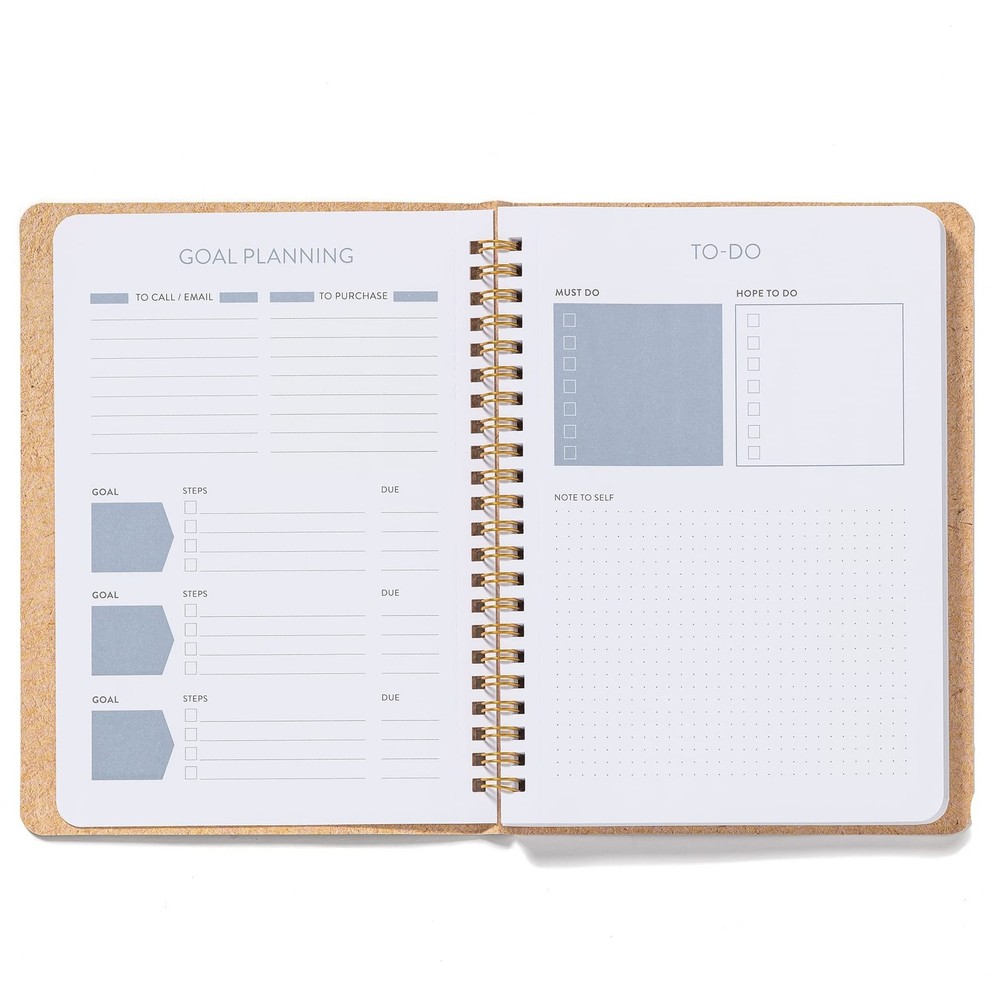 High Note Personal Planning Notebook, Greenery, Non-Dated Planner with 144 Li...