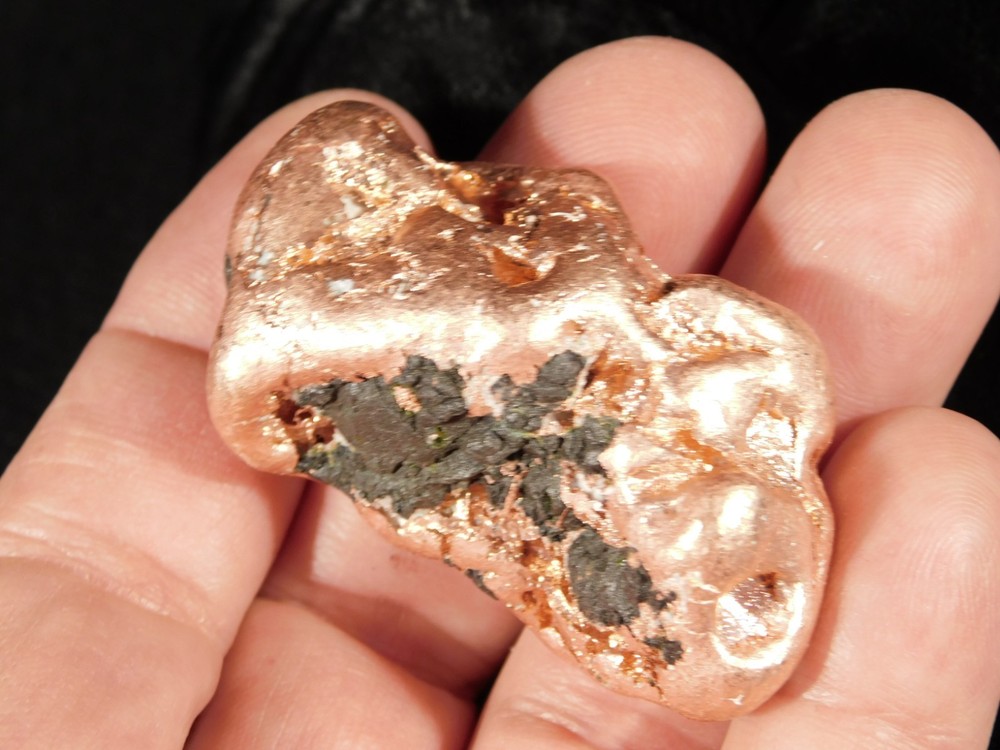 Heavy Solid 100% Natural COPPER NUGGET or Native Copper Float Michigan 98.1gr