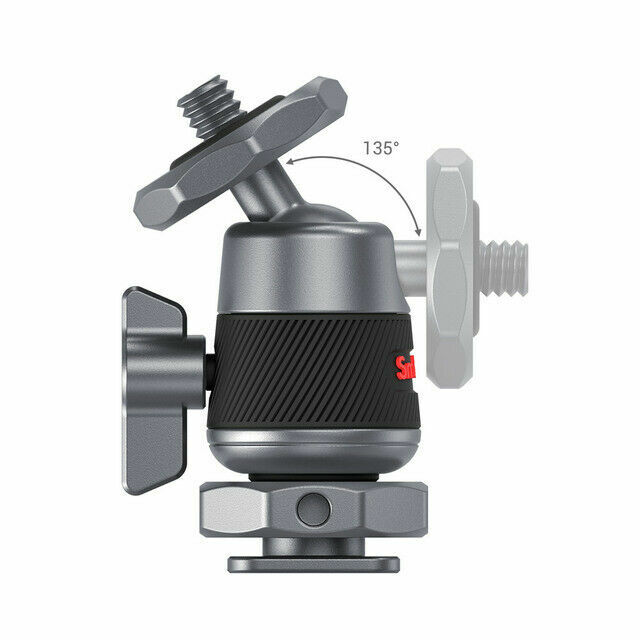 SmallRig Mini 360° Panning Ball Head with Removable Cold Shoe Mount（2 Pack -2948