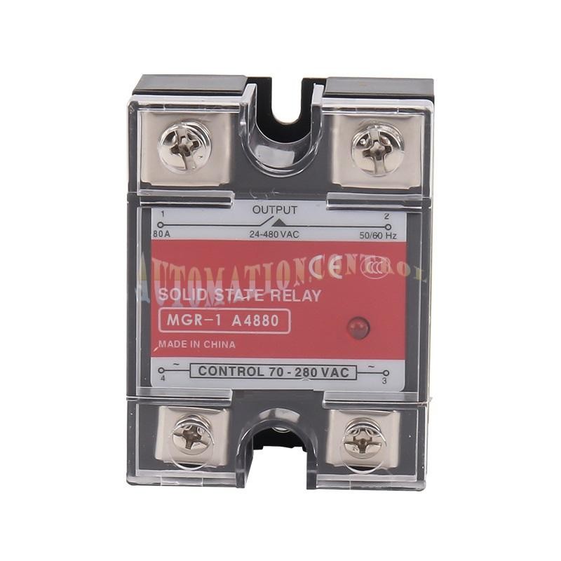 For Mager MGR-1 A4880 Single Phase 80A Solid State Relay 70-280V AC Control AC