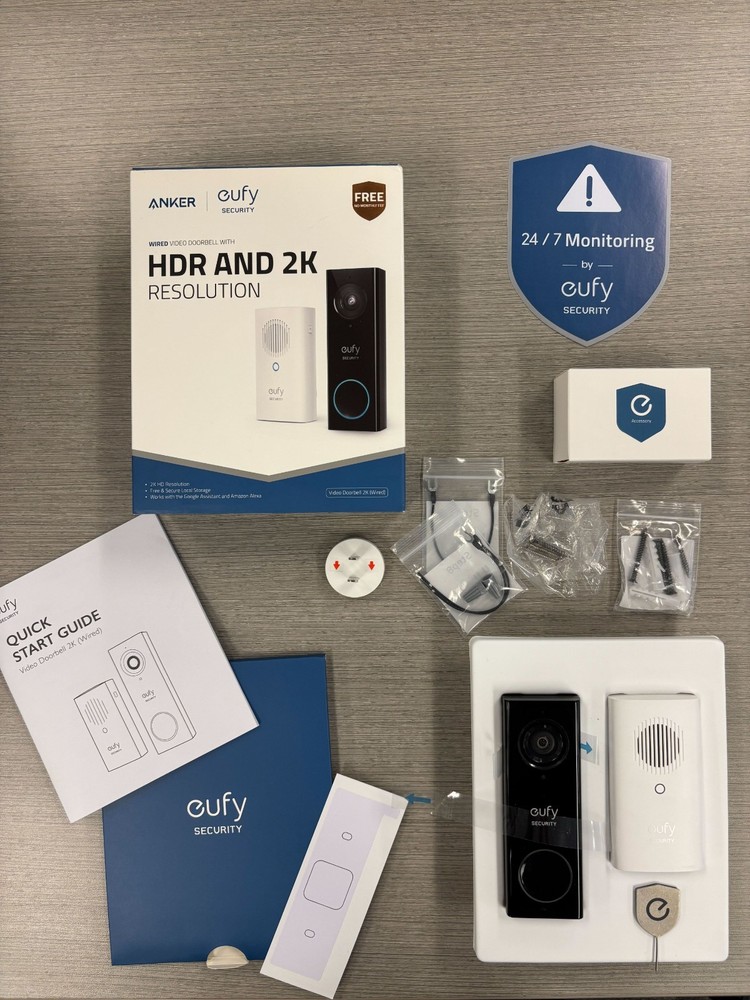 eufy Security 2K Resolution Video Doorbell - T8200