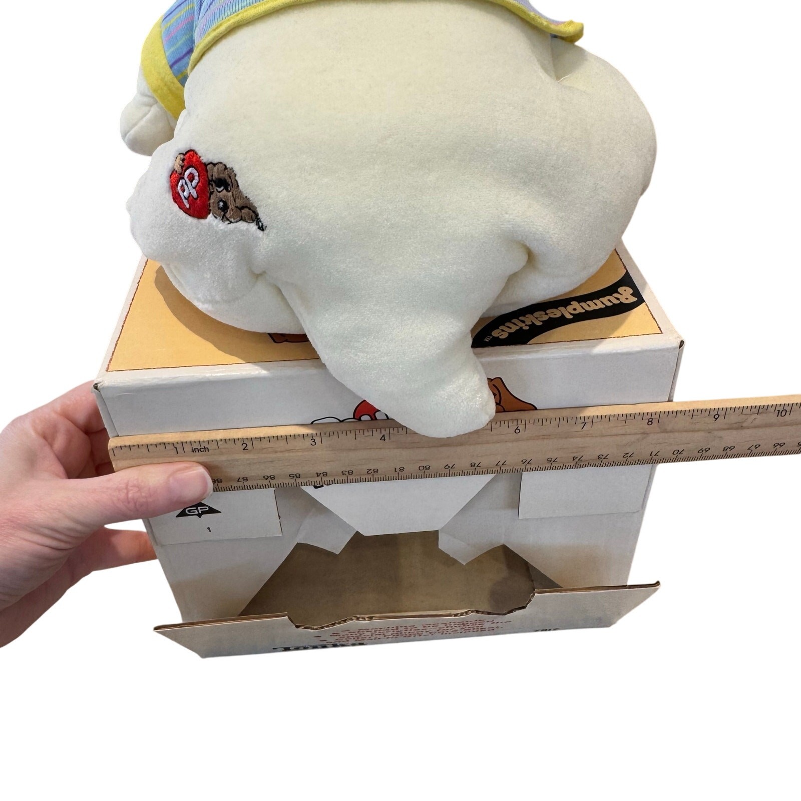 Vintage 1986 Tonka Pound Puppies White Puppy w/ Shirt Collar #7817 In Box Retro