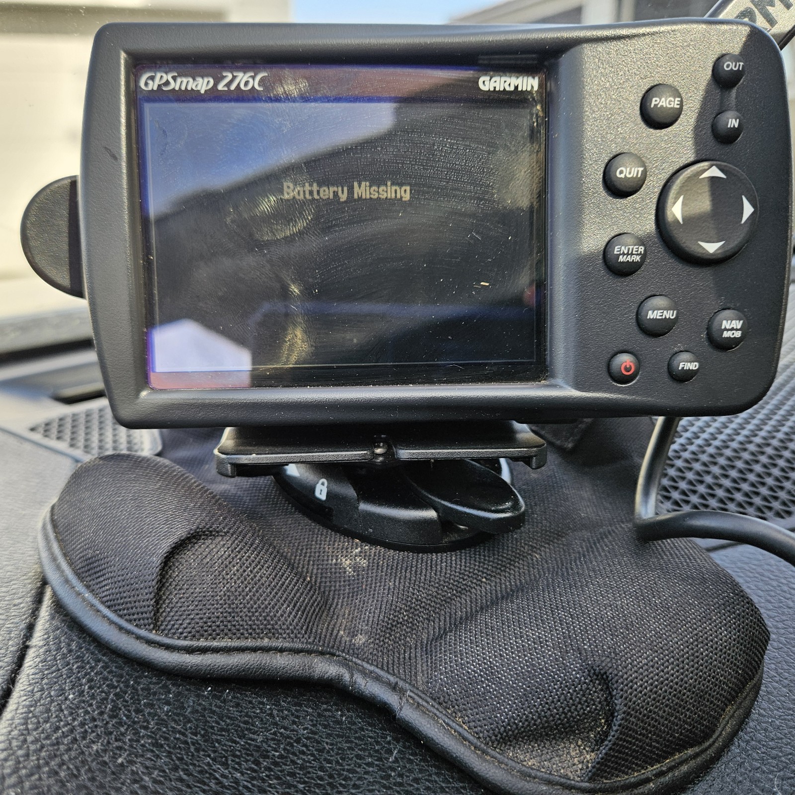 GARMIN GPSMAP 276C PORTABLE COLOR GPS CHARTPLOTTER (Needs New Battery)