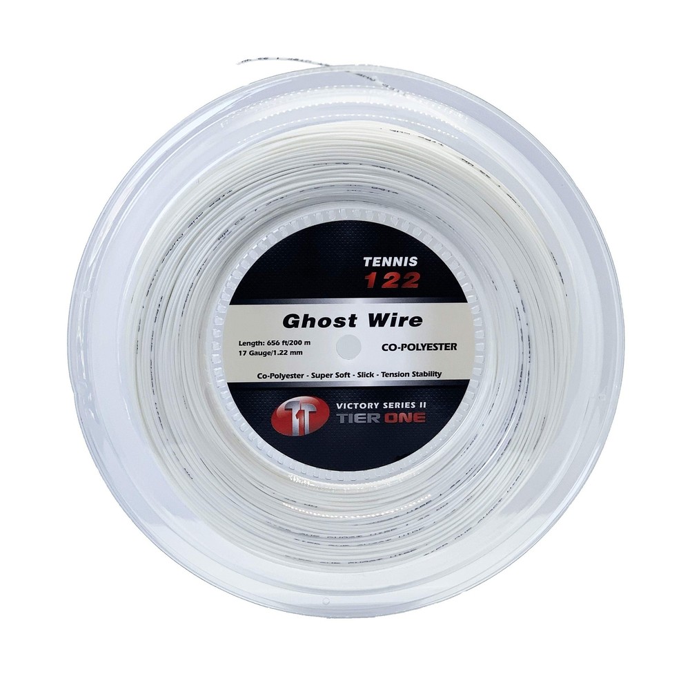 Tier One Ghost Wire - Super Soft Co-Poly Tennis String Reel - White
