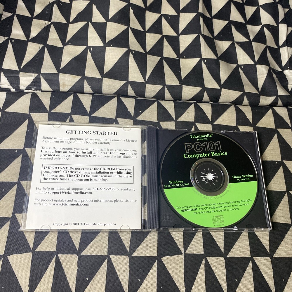TEKNIMEDIA PC100 Computer BASICS COMPUTER LITERACY SERIES CD ROM
