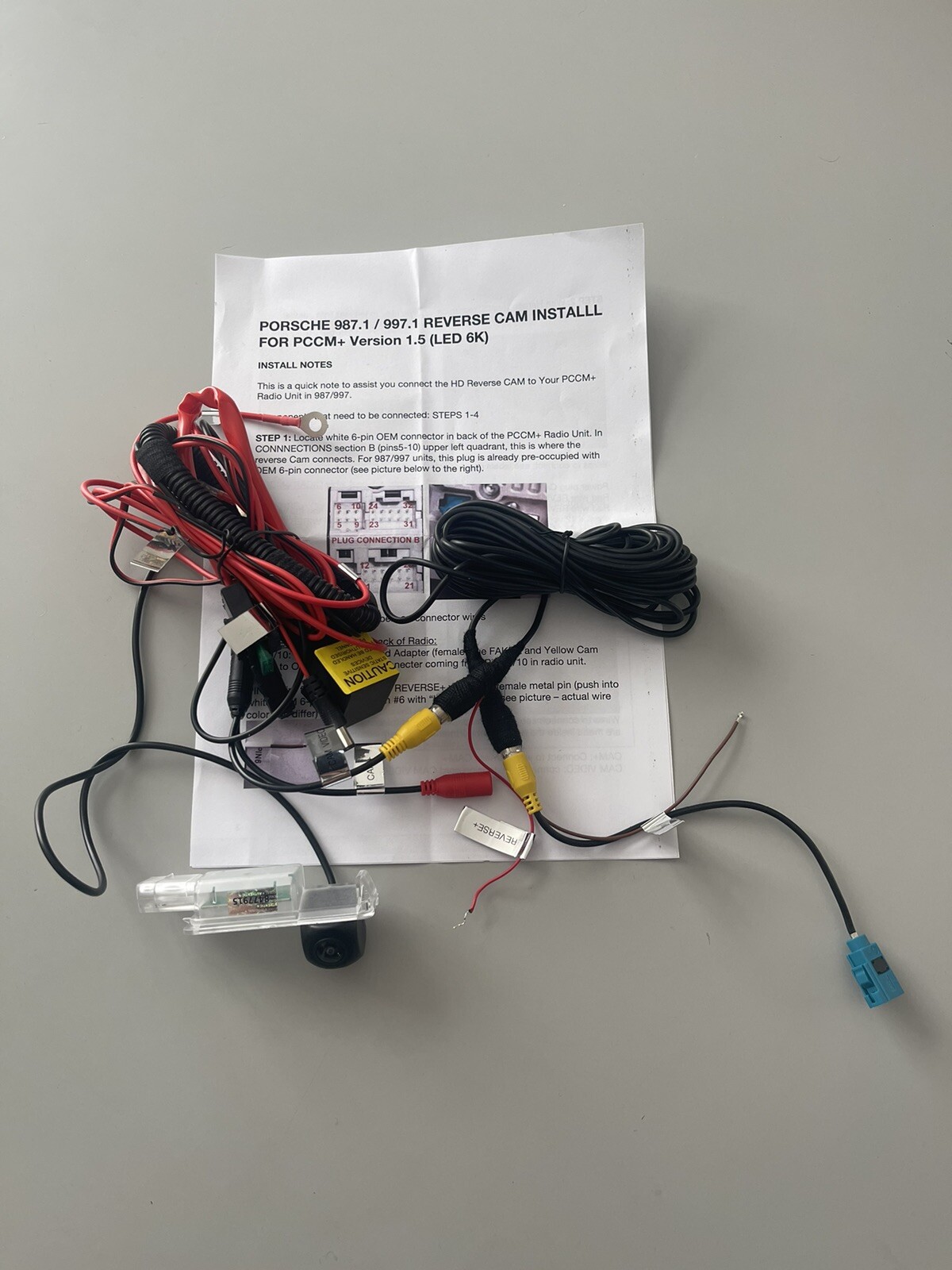 Porsche Reverse Camera HD Parking for PCCM+ Cayenne 997 987 Custom KIT