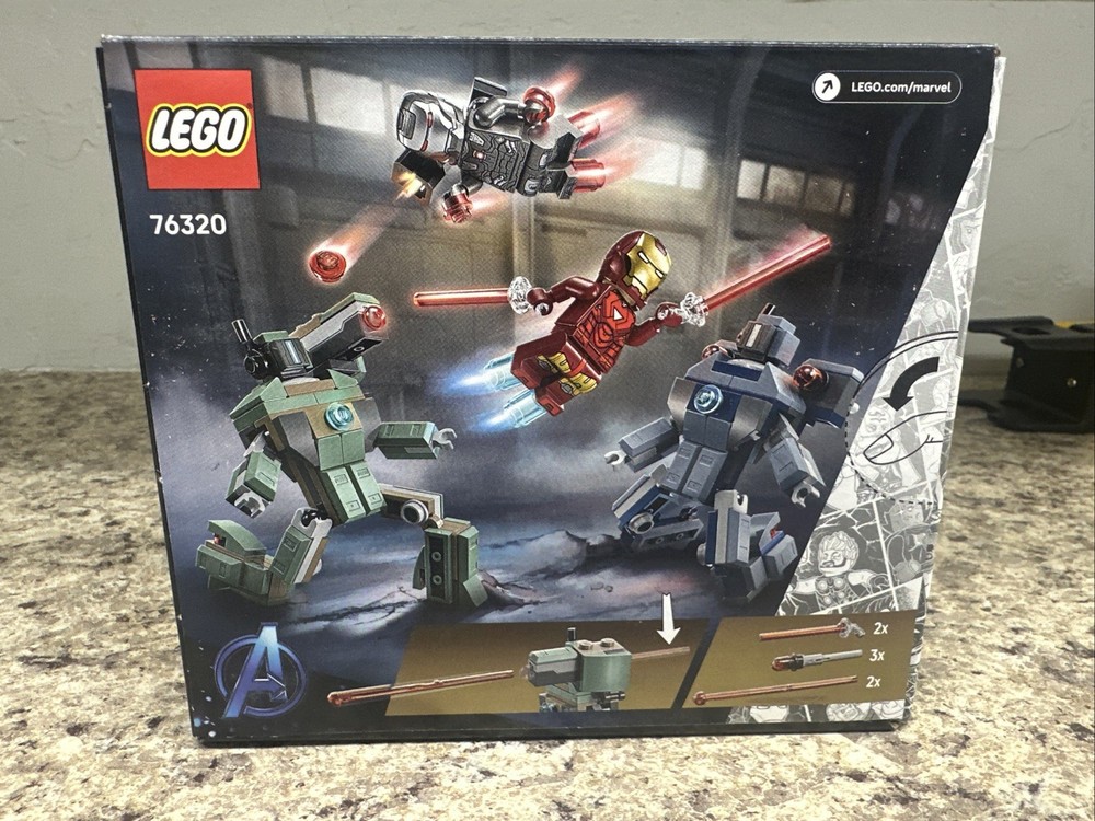 Lego Marvel 76320 Iron Man & war Machine VS Hammer Drones