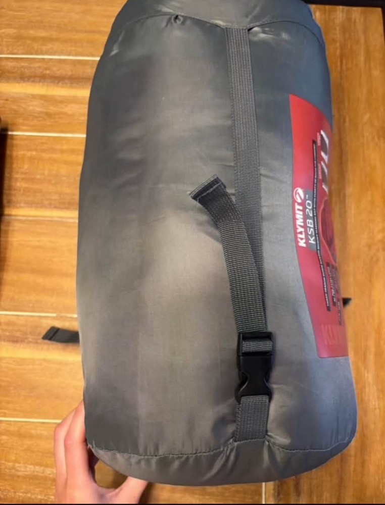 Klymit KSB Sleeping Bag 20 Degrees Rust Red/Grey extra large