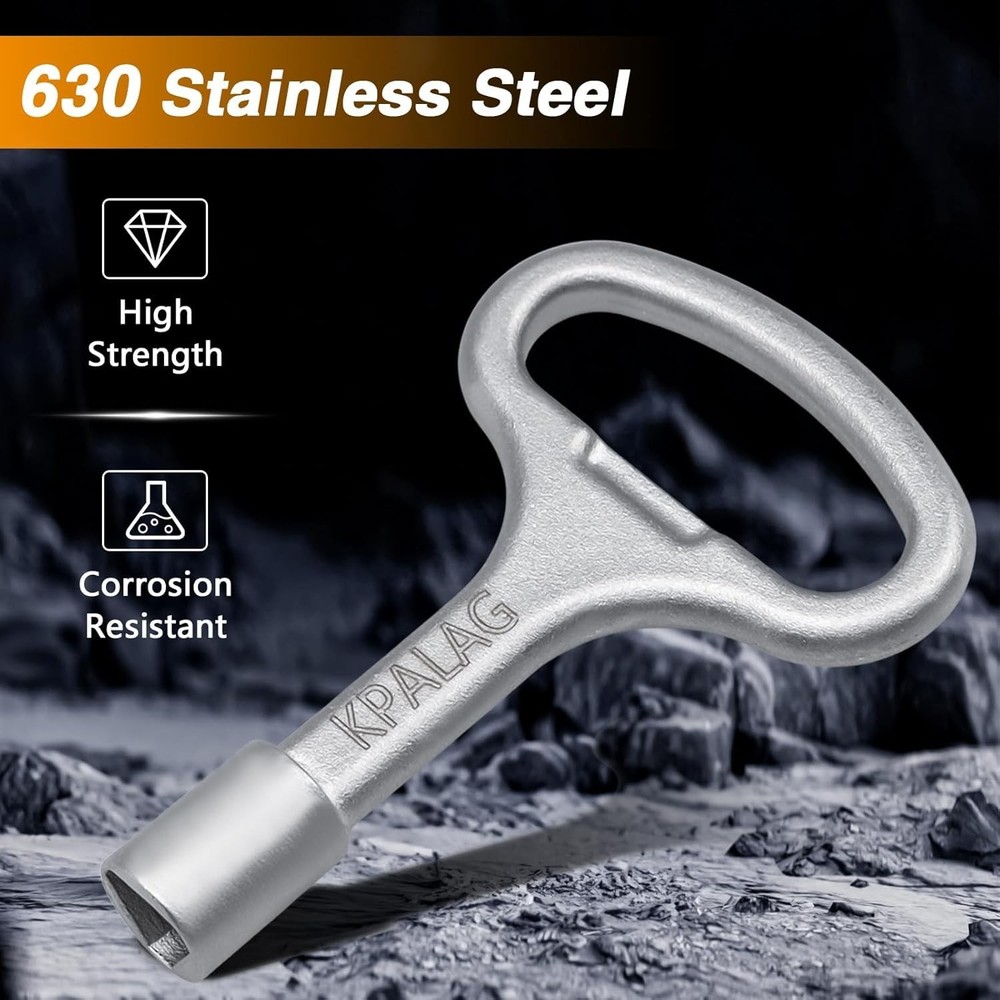 2PCS Triangle Socket Keys, Triangular Panel Lock Key, Universal Silver