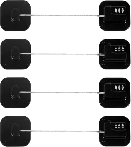 Fridge Lock Childproof Cabinet Locks, No Keys Needed Combo Lock for