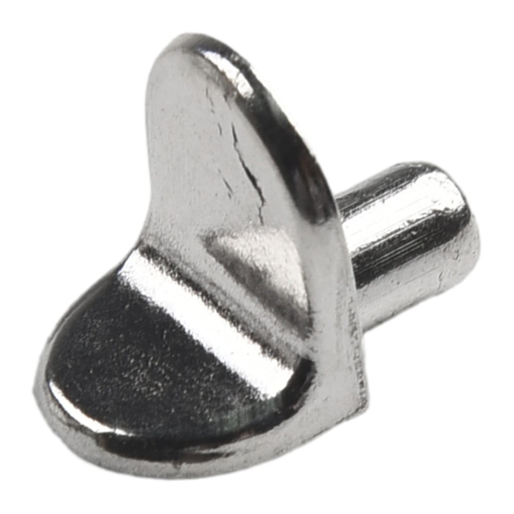 20x Shelf Support Studs Pegs Pins 5mm L-Shaped Cabinet Bracket Silver