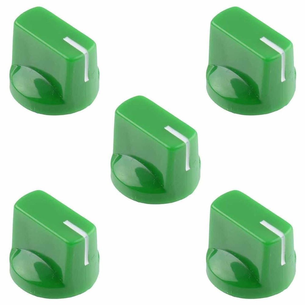 5 x Green Davies 1510 Style Pointer Knob