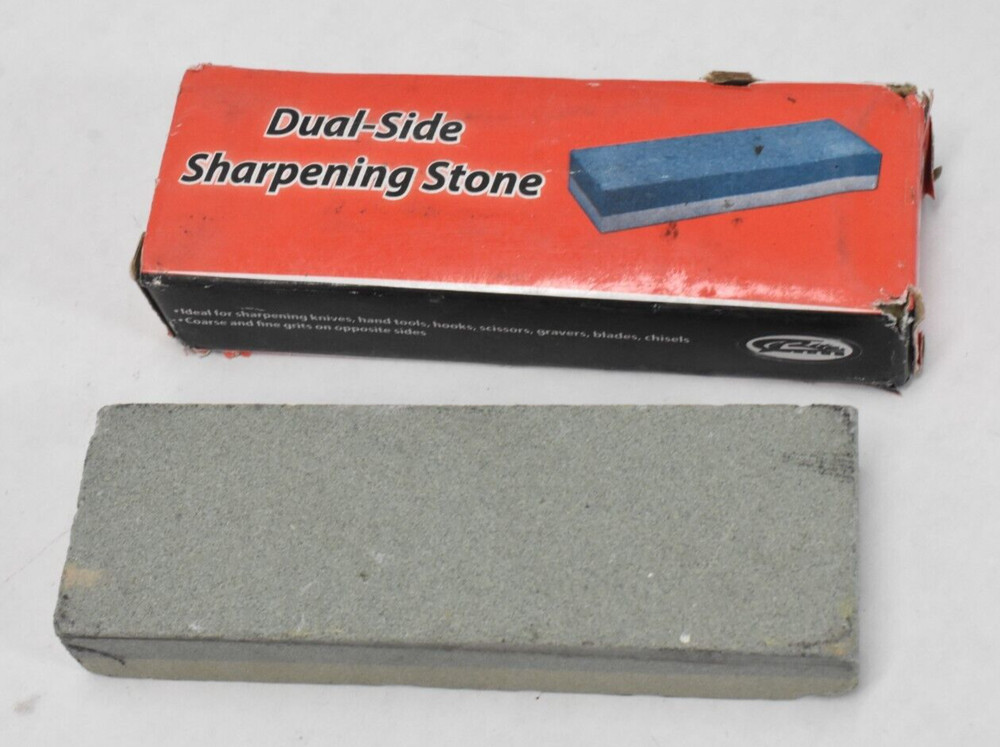 Aluminium Oxide Sharpening Stone Dual Grit Knife Sharpener Double Sided 2 Pack