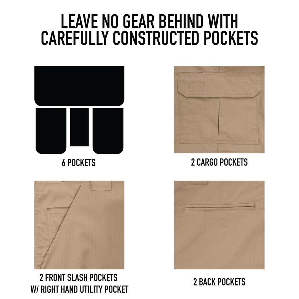 Rothco Black Tactical Deployment Pants 46560 - 34x30