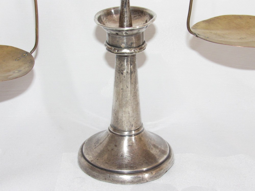11E10 Precision Balance Trebuchet Solid Silver English Gray Grey & Co 1918