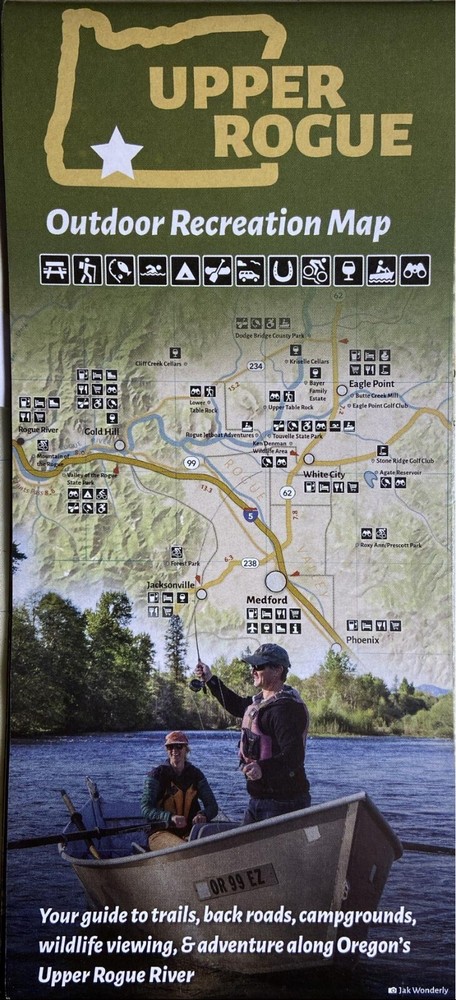 Upper Rogue, Oregon, Outdoor Recreation Map