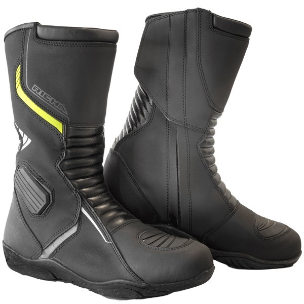 Richa VORTEX Black Touring Waterproof Motorcycle Boots - Size 42