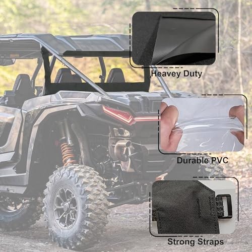 RZR 1000 XP UTV Rear Window,Back Window Soft Rear Windshield Compatible with