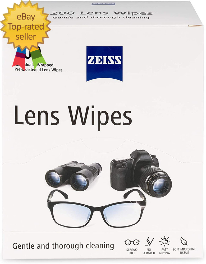 Pre  Moistened Lens Cleaning Wipes  2 Pack  200 Ct