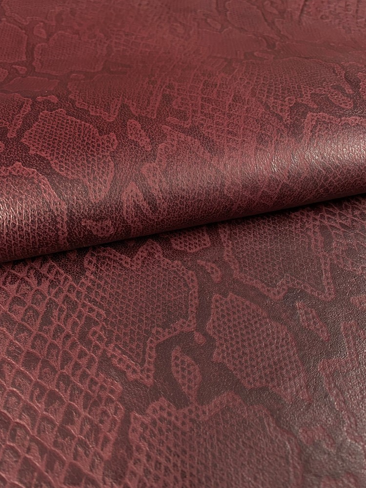 Python Embossed Oxblood Color (100% Genuine skin)