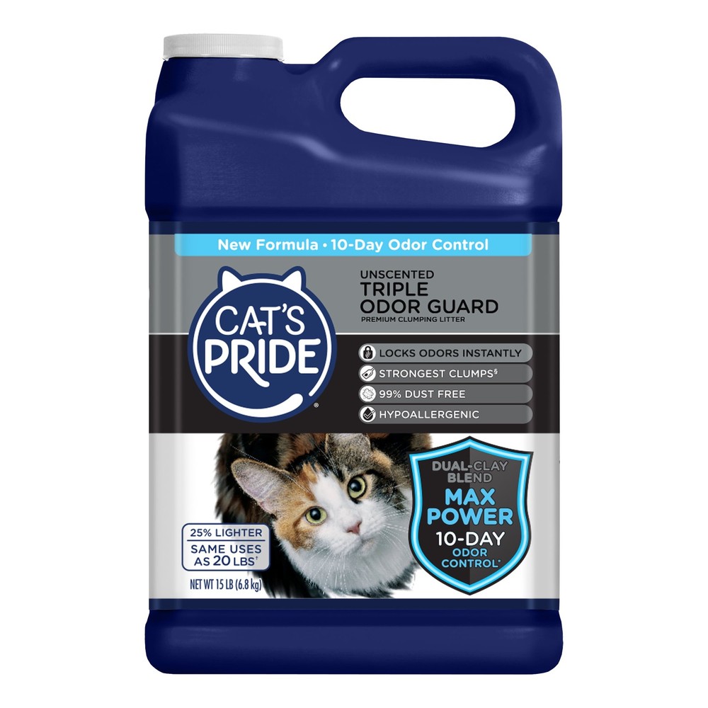 Unscented Clumping Cat Litter for Multiple Cats, Low Dust Odor Control Formula,