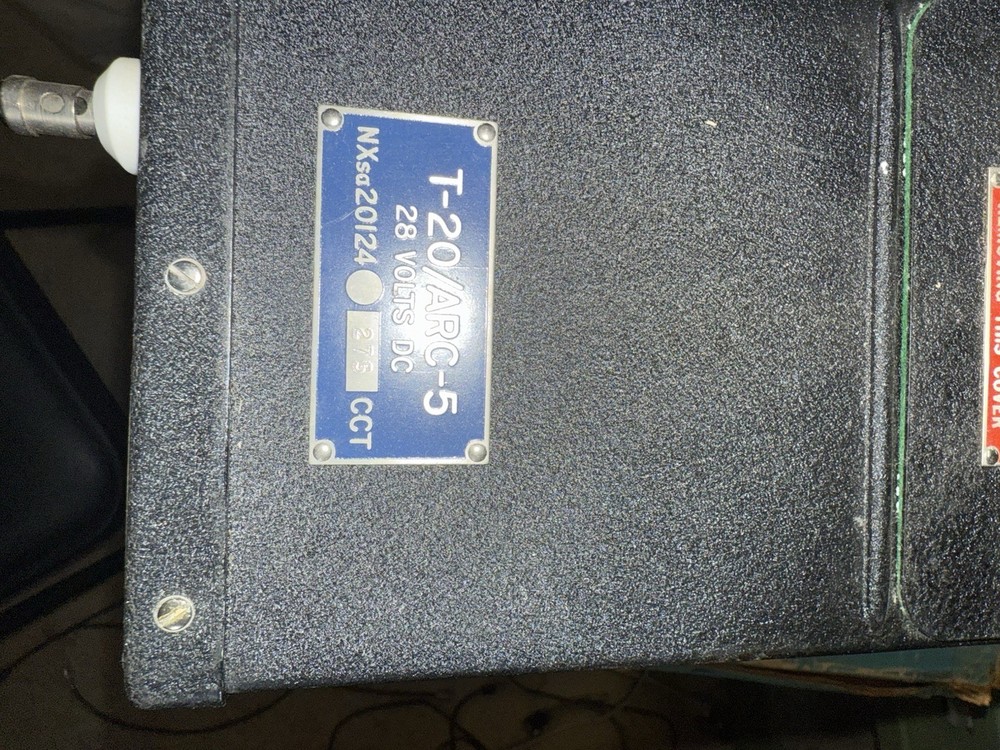 Aircraft Radio Corp T20 ARC-5 NOS WITH 1964 Invoice, Canvas Bag WW2 History