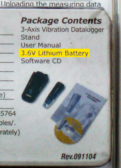 CEM DT-178A 18g 3-Axis Vibration DataLogger Accelerometer 4 Mb Memory 1000 Hours
