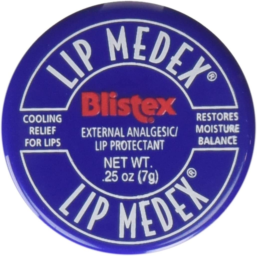 LOT 4x Jars Blistex Lip Medex Cooling Relief for Sore Lips & Moisture 0.25 oz