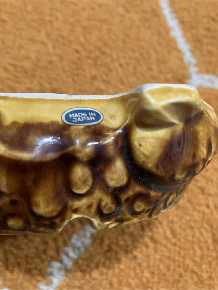 Vintage Brown Toad Ashtray Washington, D.C. Souvenir
