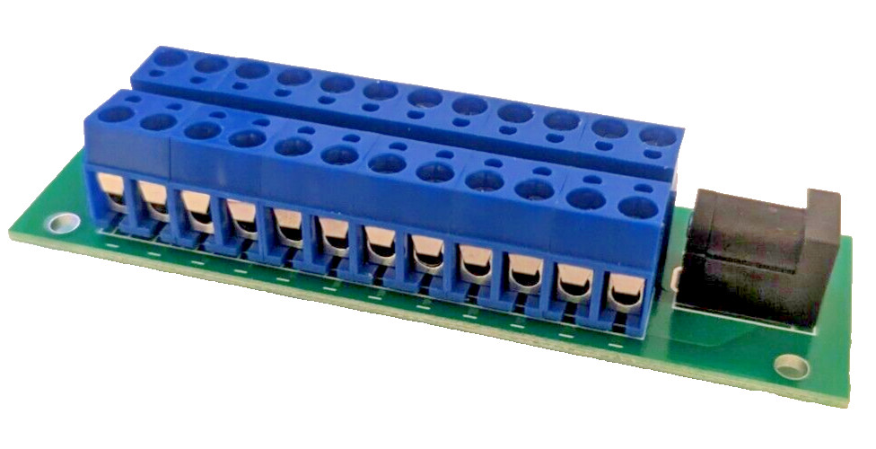 Barrel Power Distribution Board for DC - 12 way connector