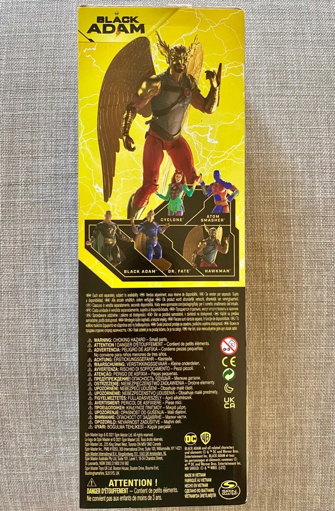 DC Comics (Black Adam) - HAWKMAN - 12" Inch Action Figure (1st Edition) NEW
