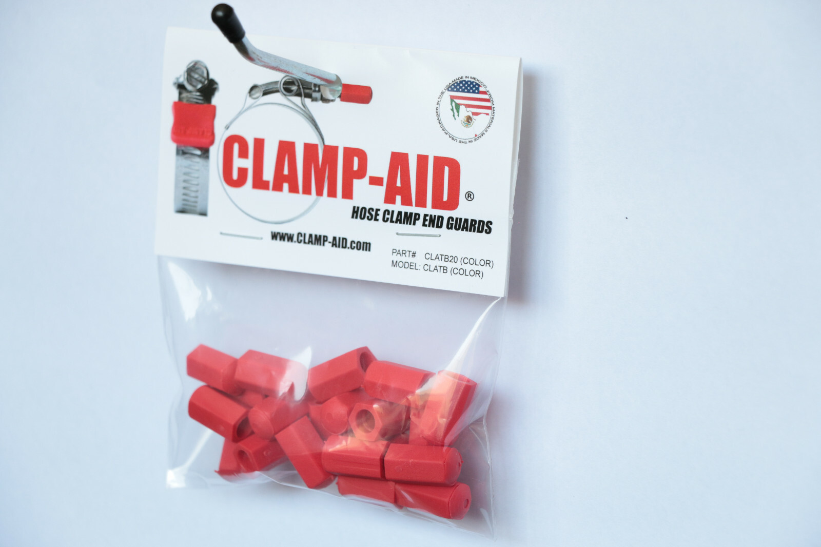 Bolt End Covers 1/4" Red Bolts Car Truck Battery Tie Down Guards Clamp-aid