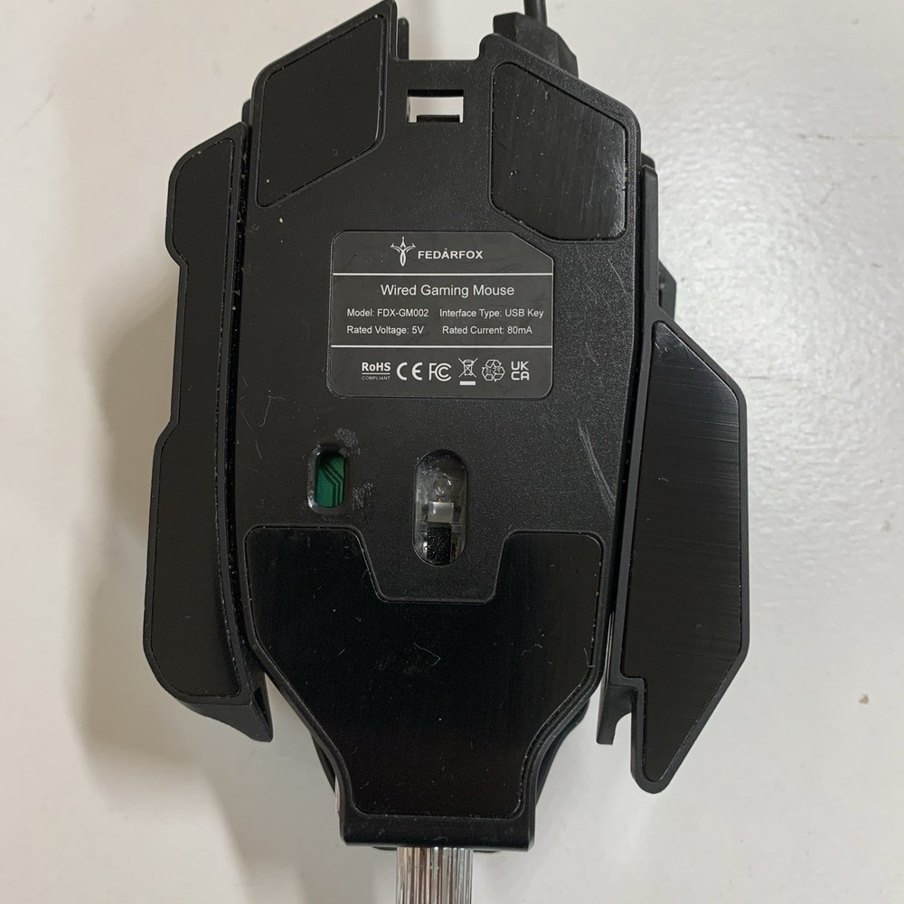 FEDARFOX Gaming Mouse FDX-GM002 Mechanical Wired Tested Working